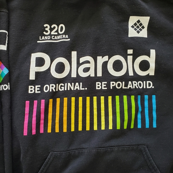 Polaroid black graphic hoodie - Picture 2 of 5